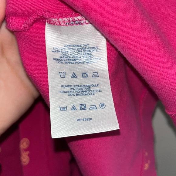 Bright Pink Polo Shirt with bicycle design - Picture 5 of 6